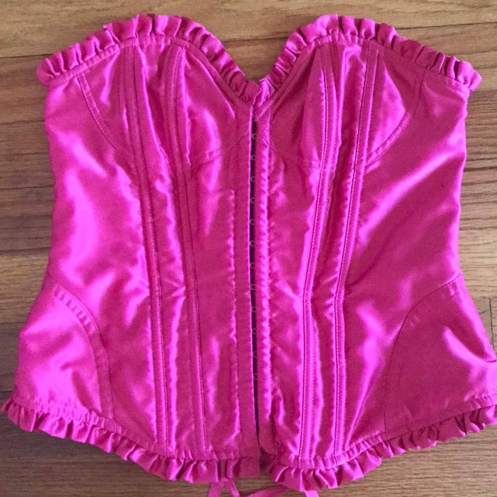 Victoria’s Secret bright pink corset
